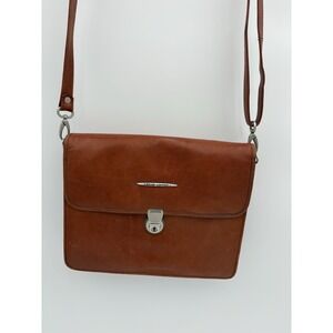 Bolon CPS Collection Brown Leather Messenger Bag Crossbody Vintage